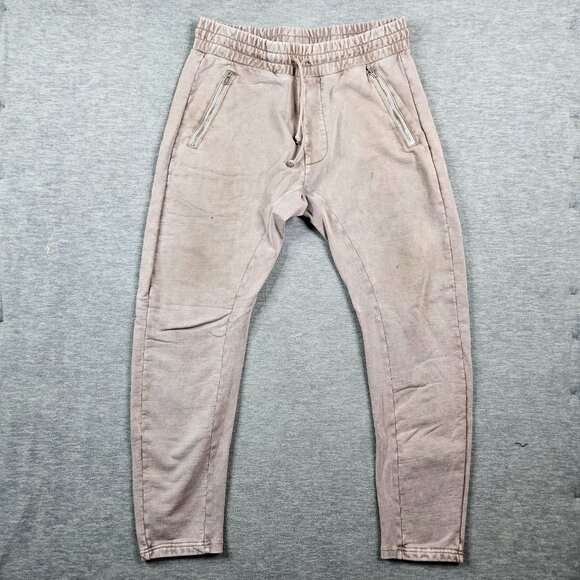 Kith 101 Sport Bleecker Dusty Mauve Pink Pull-on Sweatpant Men's Size M Stained - Picture 1 of 13